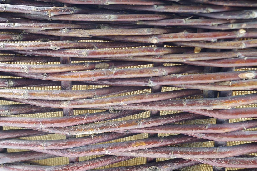 Kobolo Kaminholzkorb Holzkorb für Kaminholz - aus Weide mit Jutefutter ausgeschlagen
