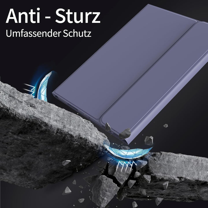 Tastatur Hülle für iPad A16 11. Generation 2025/ iPad 10. Generation 2022 (11/10,9 Zoll) mit Stiftha