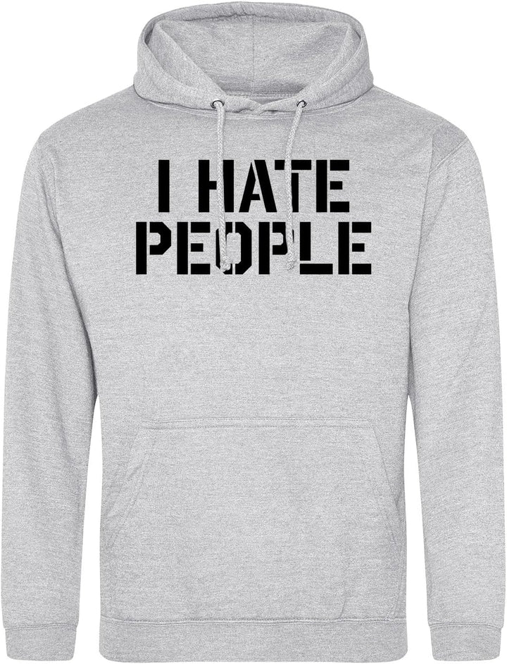 Huuraa Unisex Hoodie I Hate People Geschenk Grösse S-3XL Vegan I Hate People Geschenkidee S Heather