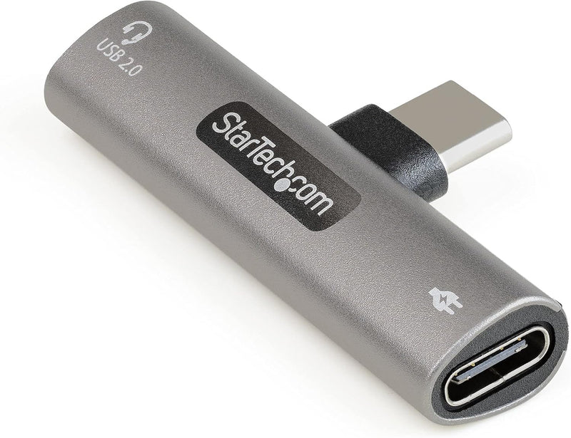 STARTECH.COM USB-C Audio- und Ladeadapter - USB-C Audio-Kopfhörer-/Headset-Anschluss und 60W PD für