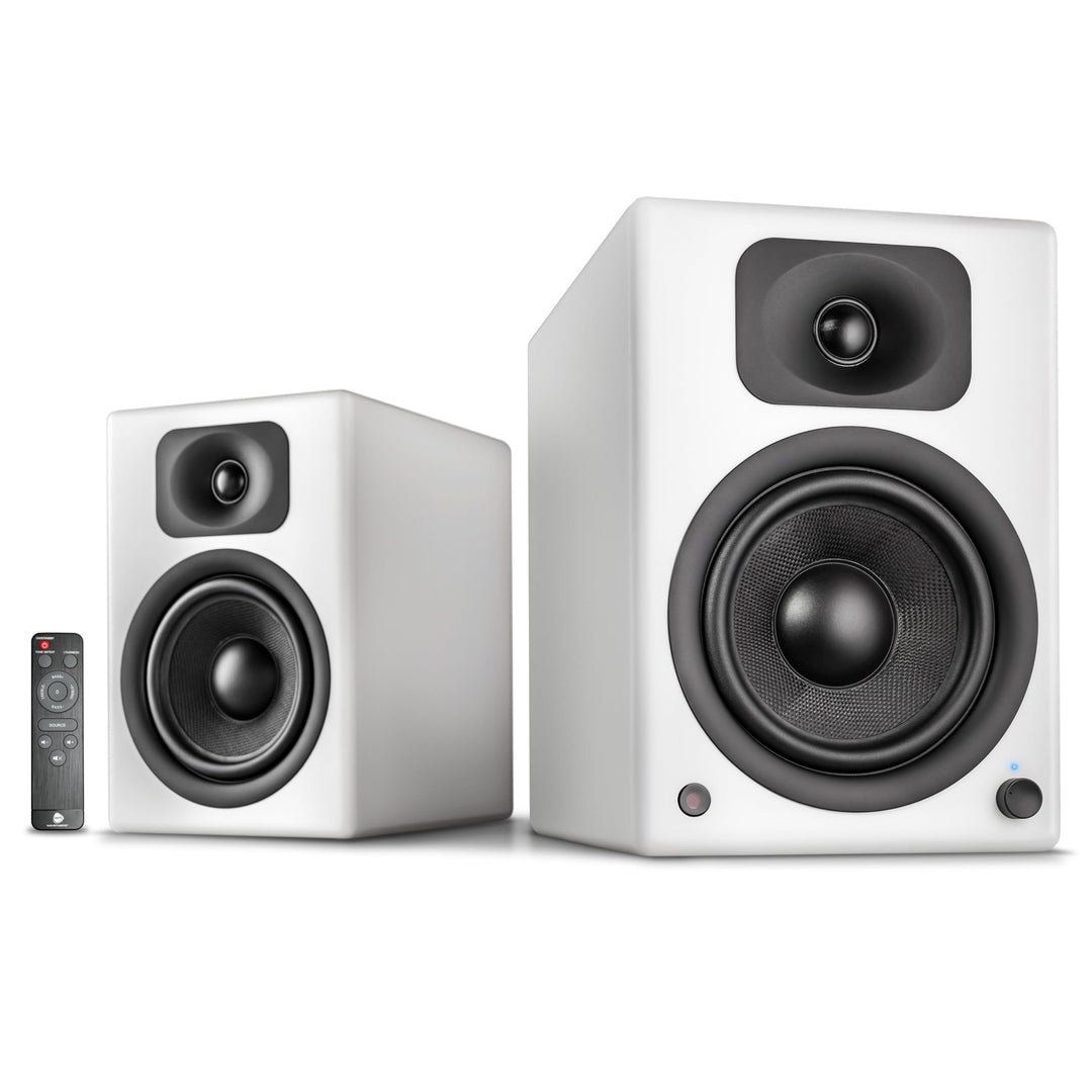 wavemaster TWO PRO white – Regallautsprecher-System (110 Watt) mit Bluetooth-Streaming, digitalen An