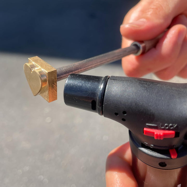 Brandstempel mini verschiedene Motive - Motiv deine gewünschten Initialen in Rund ca. 15 x 15 mm ink