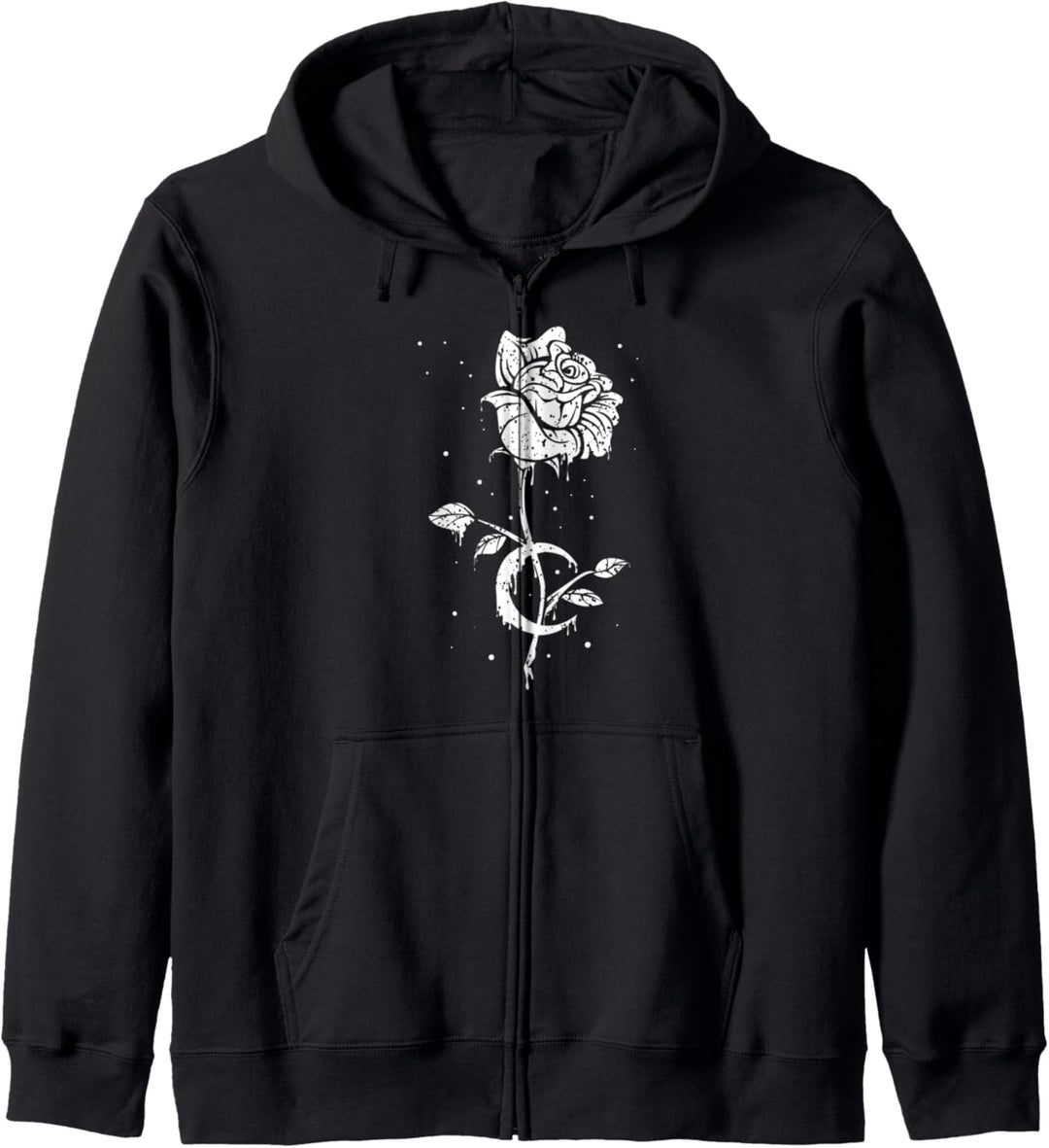 Occult Vintage Moon Rose - Witchcraft Okkult Hexe Kapuzenjacke