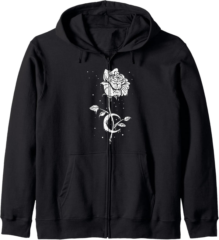 Occult Vintage Moon Rose - Witchcraft Okkult Hexe Kapuzenjacke