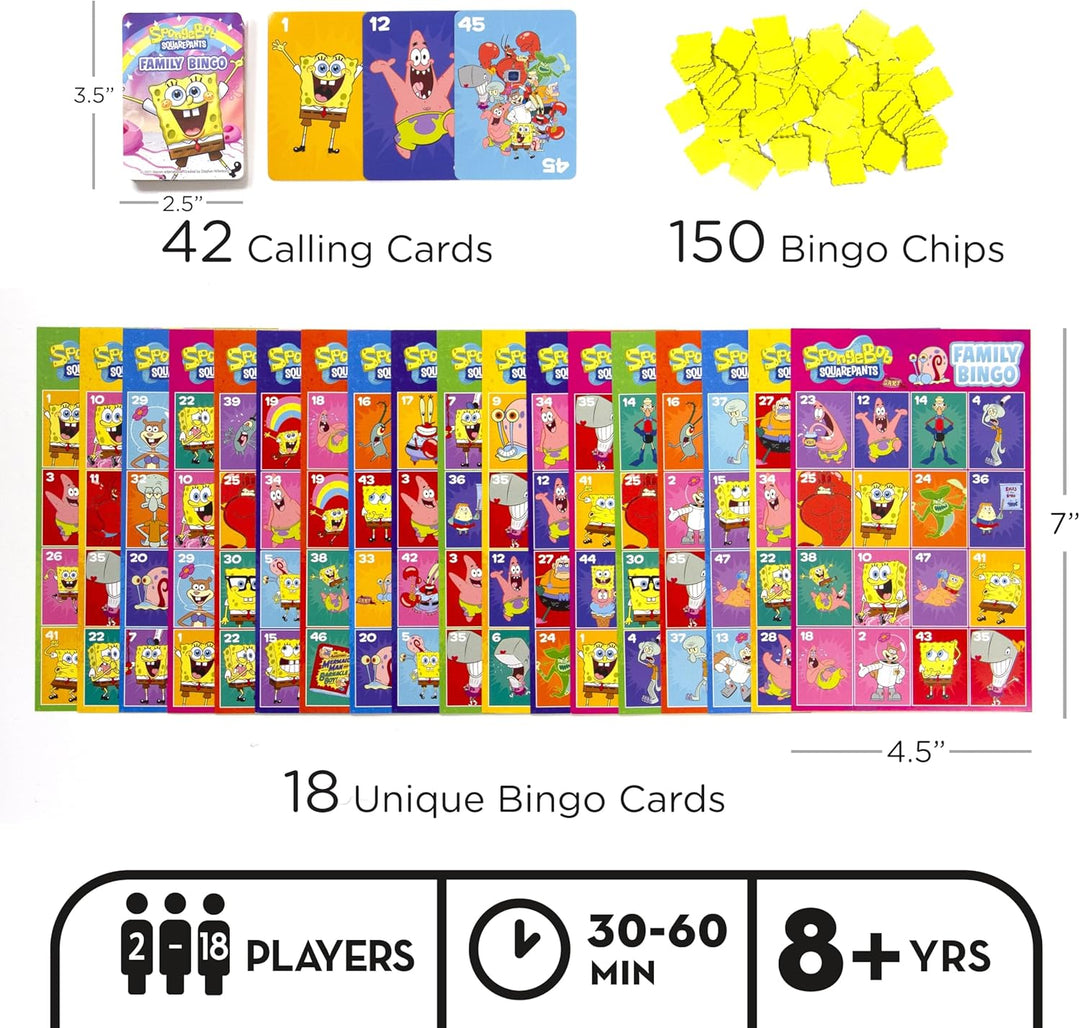 AQUARIUS Familien-Bingo-Tischspiel Spongebob