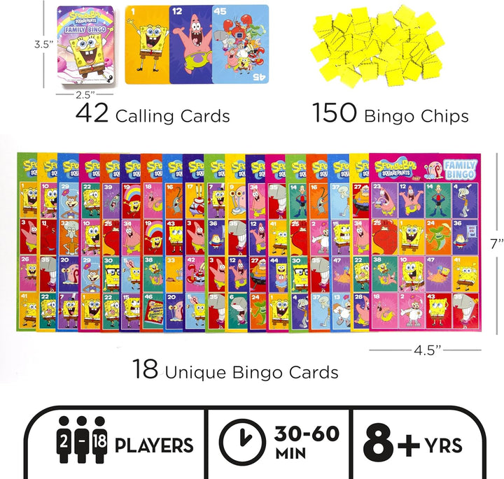 AQUARIUS Familien-Bingo-Tischspiel Spongebob
