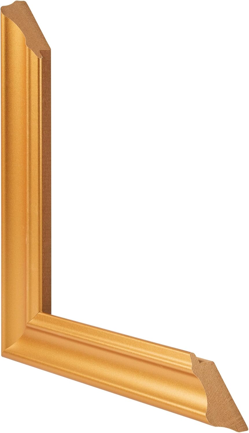 yd. Your Decoration - Bilderrahmen 75x100 cm - Gold Matt - Bilderrahmen aus MDF mit Acrylglas - Anti