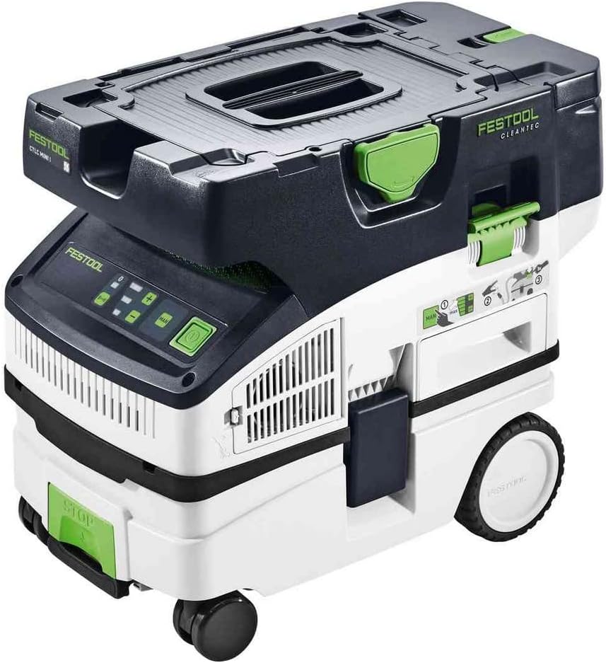 Festool Akku-Absaugmobil CTLC Mini I-Plus CLEANTEC (mit Hauptfilter, SELFCLEAN Filtersack, Saugschla