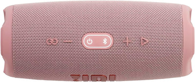 JBL Charge 5 Bluetooth-Lautsprecher in Pink – Wasserfeste, portable Boombox mit integrierter Powerba