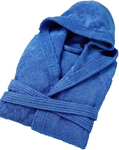 Bassetti Time Bademantel mit Kapuze, Unisex, erhältlich in den Grössen S, M, L, XL, XXL, Material: M
