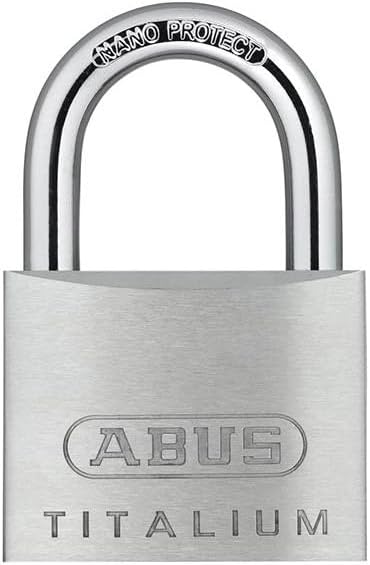 ABUS Vorhängeschloss Titalium 64TI/50 gl.-6512 - gleichschliessend - Kellerschloss mit Schlosskörper