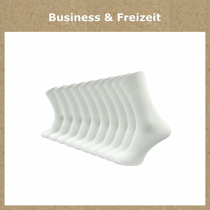GAWILO Socken aus 100% Baumwolle (10 Paar) | Ohne drückende Naht, mit venenfreundlichem Komfortbund