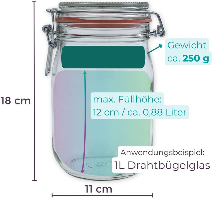 Beschwerungsstein 8 cm/ - 4 STÜCK - für Bügelglas/Sauerkraut herstellen/Kimchi und Gemüse Fermentier