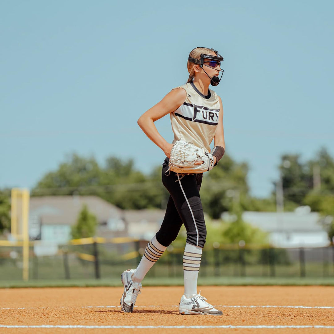 RIP-IT Defense Softball Fielder's Mask - Leichte, sichere Passform bietet maximalen Schutz und Komfo