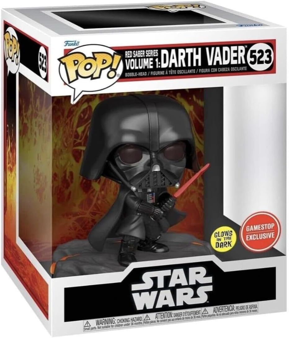 Funko Pop! Disney Star Wars: Red Saber Series Vol.1 - Darth Vader (Glows in The Dark) (Special Editi