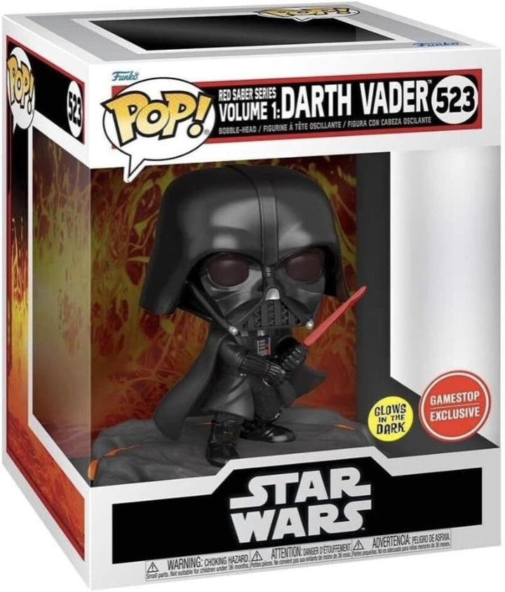 Funko Pop! Disney Star Wars: Red Saber Series Vol.1 - Darth Vader (Glows in The Dark) (Special Editi