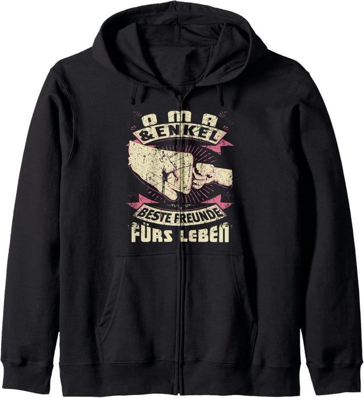 Oma Enkel Partnerlook Grossmutter Muttertag Lustig Geschenk Kapuzenjacke