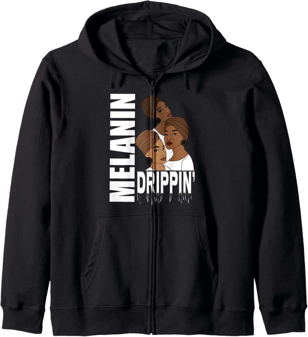 Oheneba: Melanin Drippin' Black Queen Magic Afro Pride Kapuzenjacke