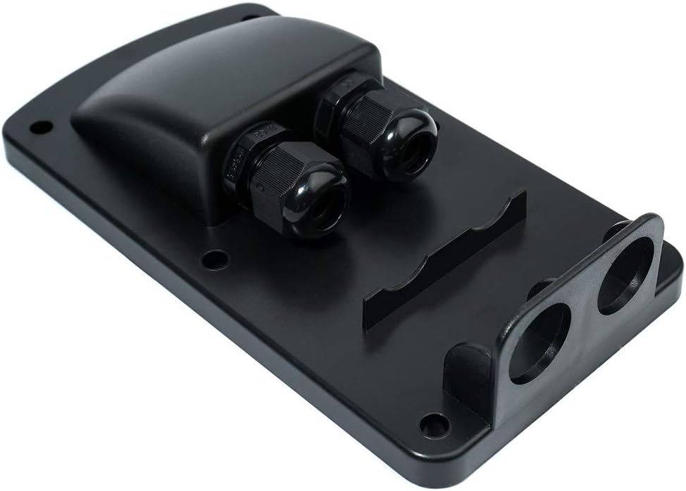 WATTSTUNDE Solarmodul Kabeldurchführung - Haltespoiler Dachbefestigungen Dachdurchführung in schwarz