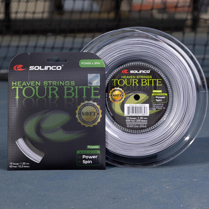 Solinco Tour Bite Soft Tennis String Reel Reel 17G (1.20mm), Reel 17G (1.20mm)