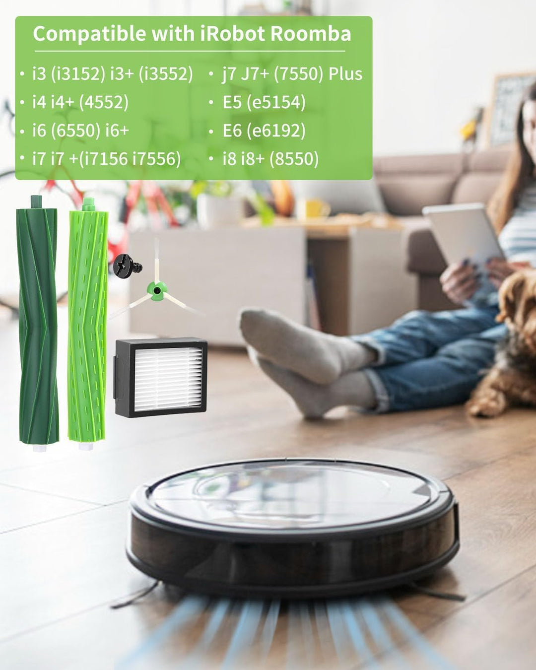 Ersatzteile Zubehör für irobot roomba E&I&J Serie, i7+ i3 i3+ i4 i4+ i6 i6+ j7 j7+ i8 i8+ E5 E6 E7 S