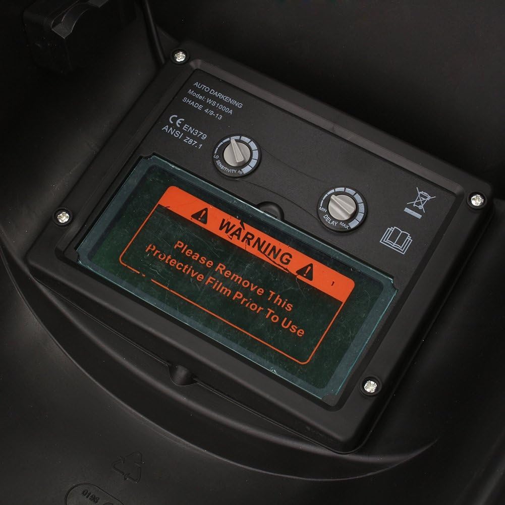 Ejoyous Schweisshelm, Solar Schweisserhelm, Schweissmaske, Automatik Schweisshelme Grosses sichtfeld