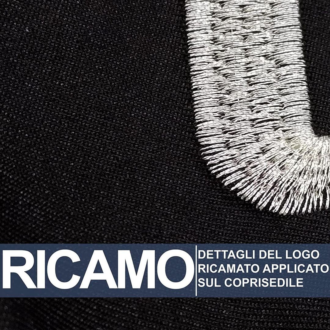 Rebeca Shop Kompatible Autositzbezüge | Made in Italy | Set für vorne und hinten | gesticktes Logo |