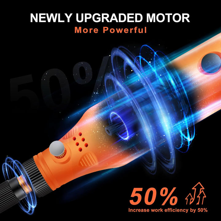 CHOKMAX Mini Multifunktionswerkzeug, 3-Gang Schleifer Kit mit 72 Zubehörteilen, Typ-C Ladung Kunstha