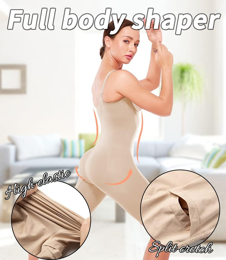 SLIMBELLE Shaping Body Damen Bauchweg Body Shaper Stark Formend Miederbody Sculpting Bodysuit Bodyfo