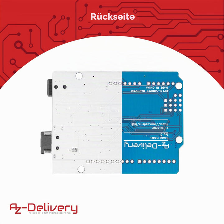 AZ-Delivery 5x Mikrocontroller Board LGT8F328P mit CH340 kompatibel mit Arduino IDE, 5