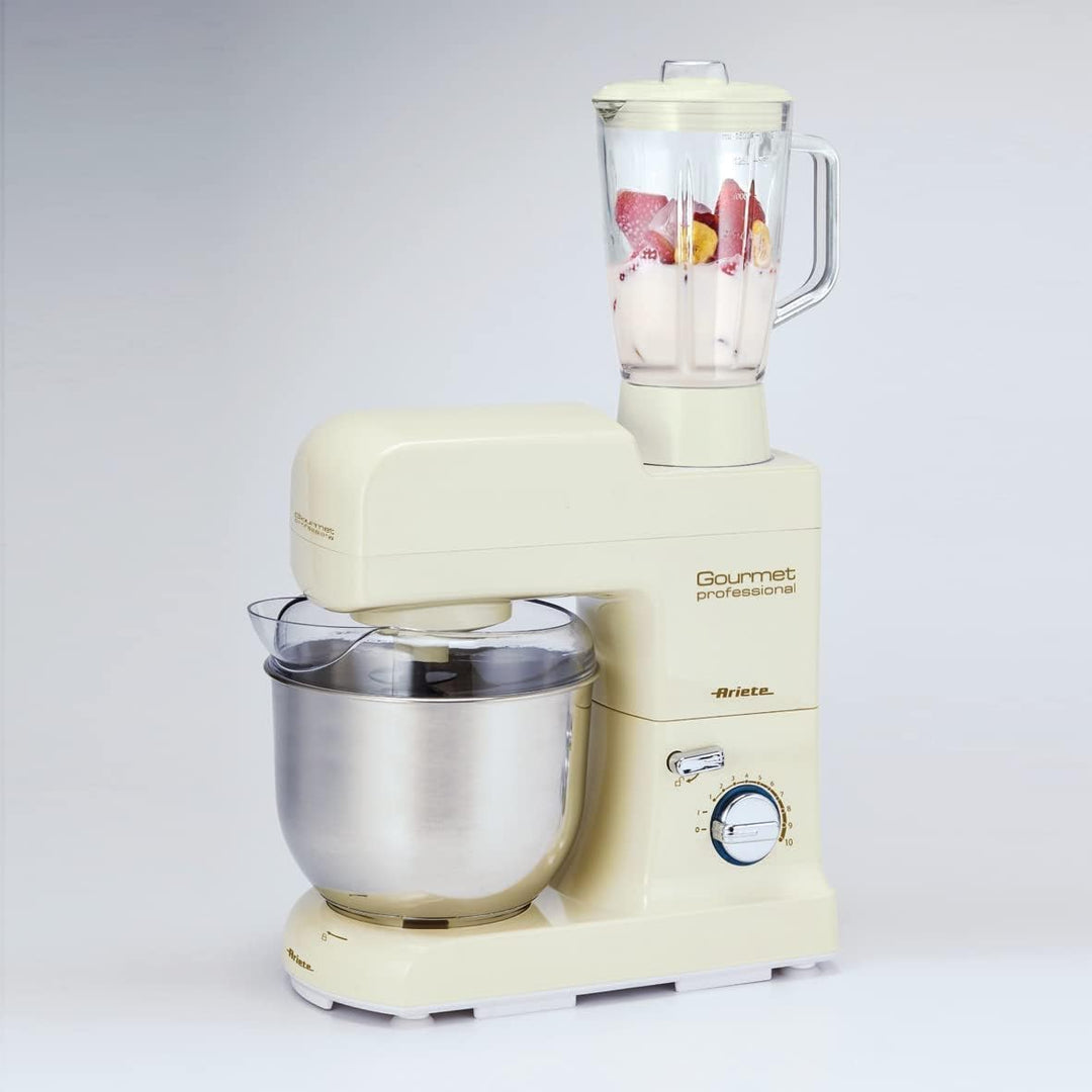 Ariete 1596 Pastamatic Gourmet 1950 - Planetenmixer mit Mixer - kneten, Amalgam, Schneebesen - 2 Hak
