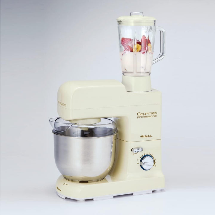 Ariete 1596 Pastamatic Gourmet 1950 - Planetenmixer mit Mixer - kneten, Amalgam, Schneebesen - 2 Hak