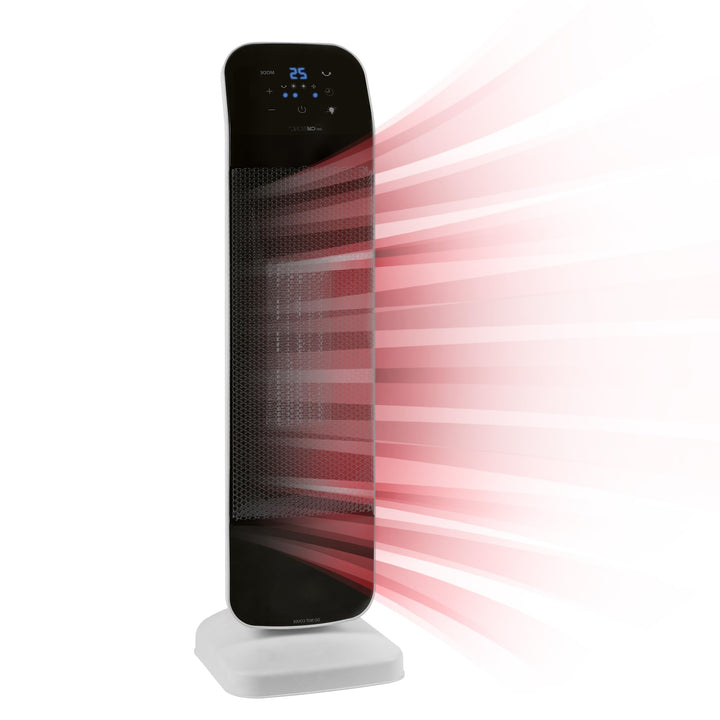 Clatronic Keramik-Heizlüfter HL 3763, Heizung und Ventilator, Elektroheizung für Badezimmer/Wohnmobi