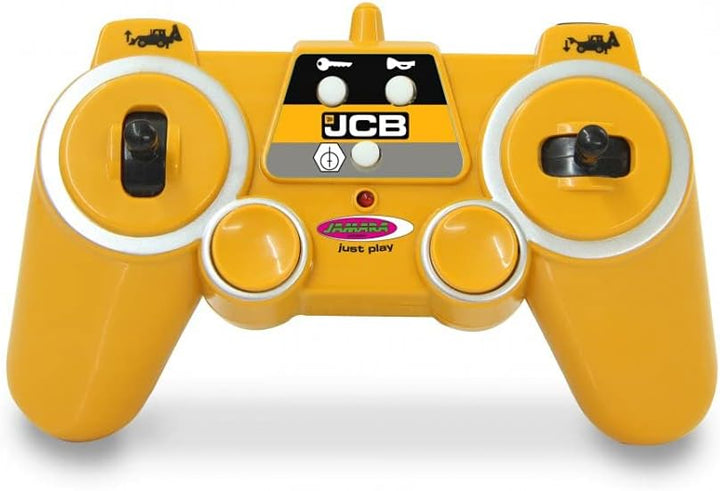 JAMARA 404980 - Baggerlader JCB 1:20 2,4GHz - Schaufel Heben/senken/abkippen, Ausleger und Heck-Scha