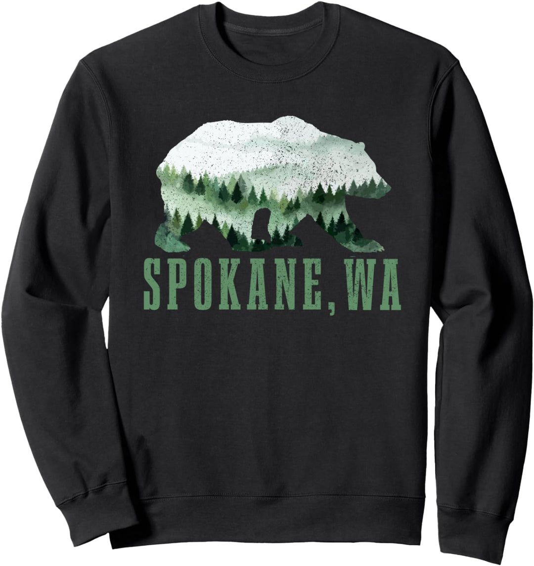 Spokane Washington Grizzly Bär Grizzlybär Natur USA Sweatshirt