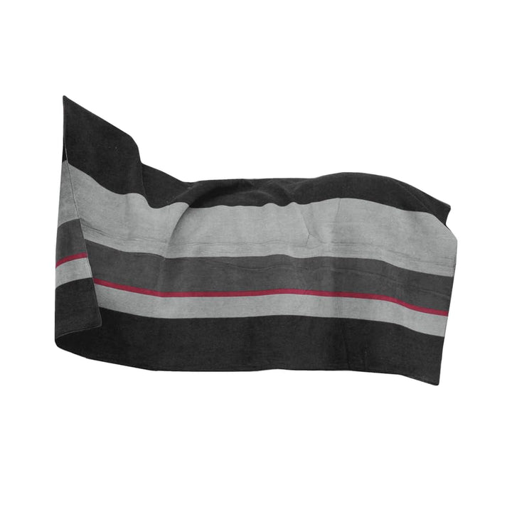 Kentucky Horsewear Fleecedecke Square Stripes Heavy - Schwarz/Grau Black/Grey, Black/Grey