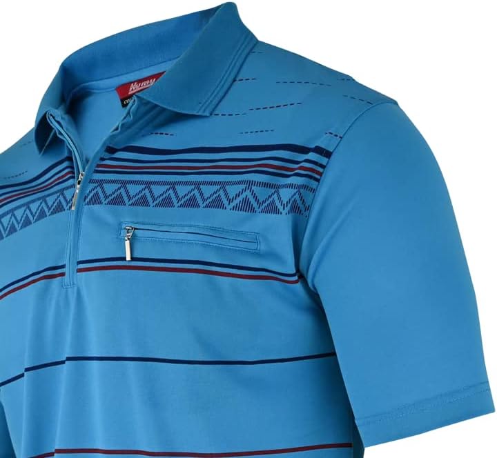 Soltice Herren Polo Shirts Kurzarm, Gestreifte Polohemden mit Brusttasche, Blousonshirts, T-Shirt au