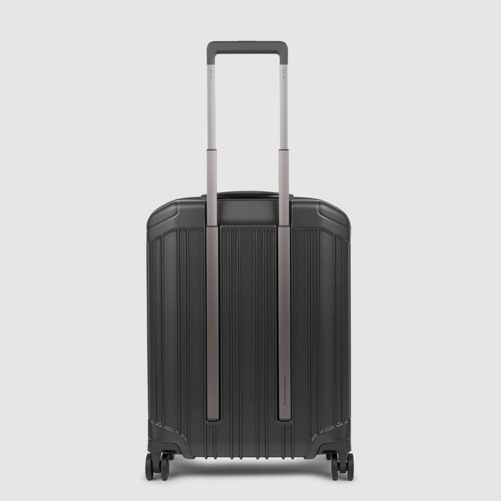 Piquadro PQ-Light - Ultra Slim 4-Rollen-Kabinentrolley 55 cm Schwarz, Schwarz, Schwarz, Schwarz