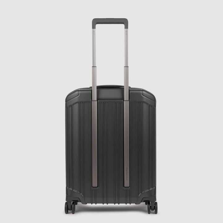 Piquadro PQ-Light - Ultra Slim 4-Rollen-Kabinentrolley 55 cm Schwarz, Schwarz, Schwarz, Schwarz