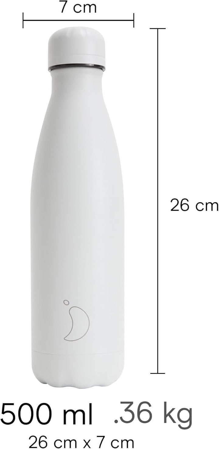 Chilly's Original Trinkflasche - Isolierflasche aus Edelstahl, Wiederverwendbare Thermoflasche für h
