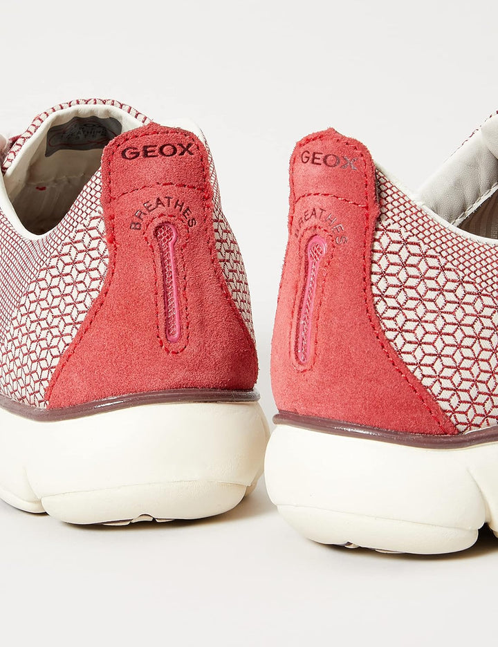Geox Mädchen D Nebula E Sneakers 36 EU Sand Dk Red, 36 EU Sand Dk Red