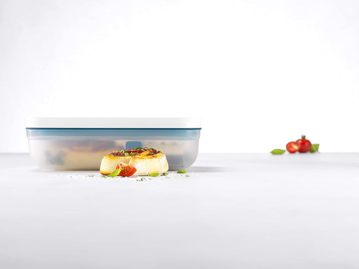 ZWILLING Fresh & Save Vakuum Lunchbox, Grösse L flach, Kunststoff, Semitransparent-La Mer Semitransp