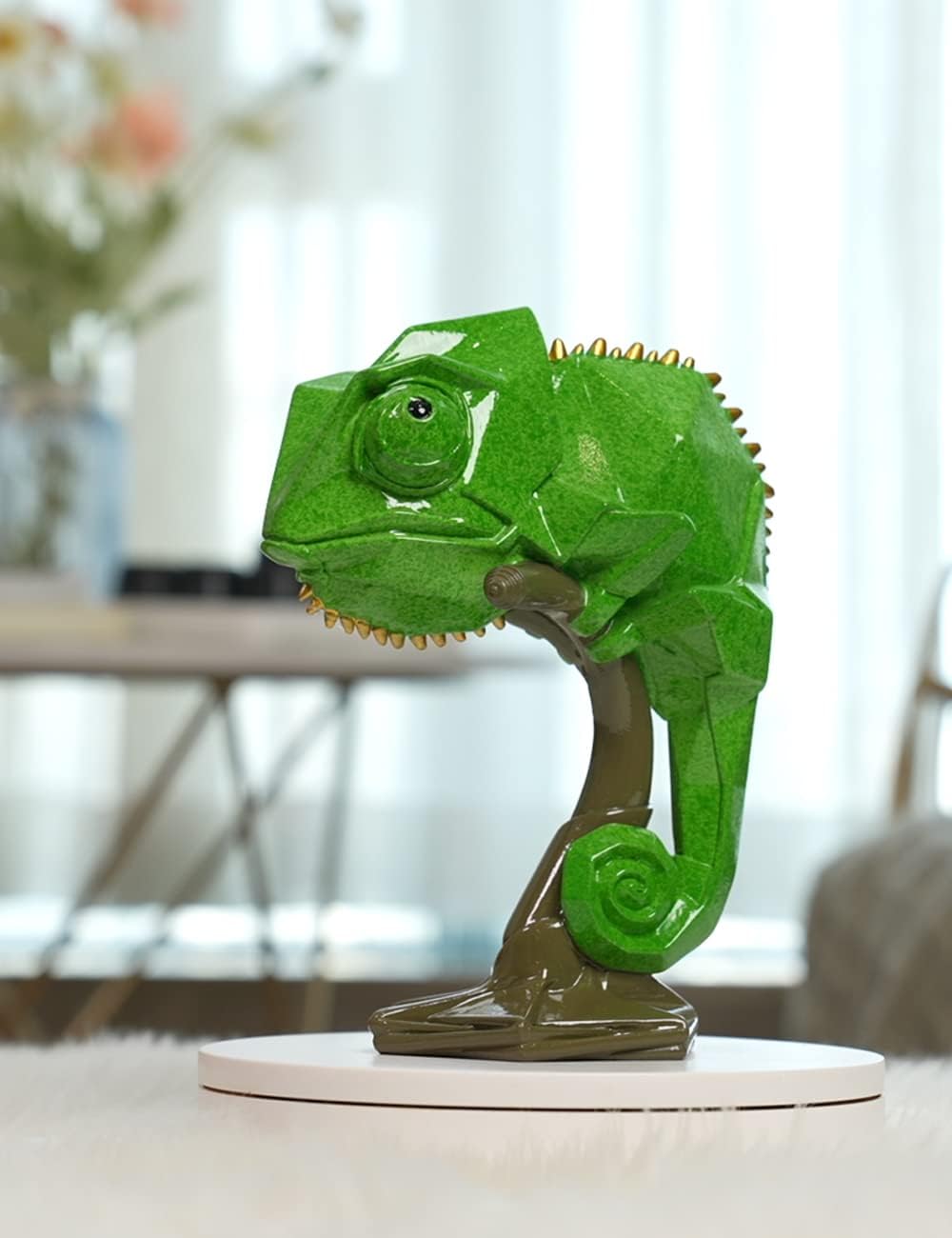 NENBOLEC Modern Skulptur Arts Eidechse Dekor Figuren Tier Statue Geschenk Wohnzimmer Kunst Polyresin