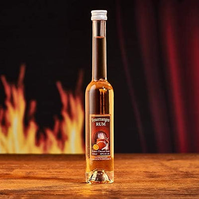 Feuerzangentasse 4er-Set, mit Rum (100ml) + ZimtZuckerHütchen (20er), Cremeweiss/Berlin - für Feuerz