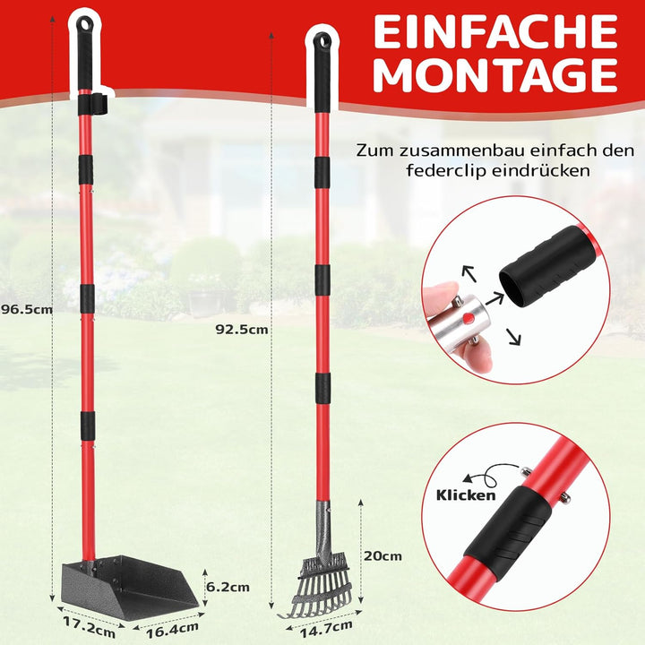 Ormalla Hundekotschaufel, Hundekotsammler Aus Edelstahl Für Grosse, Mittelgrosse Und Kleine Hunde, A