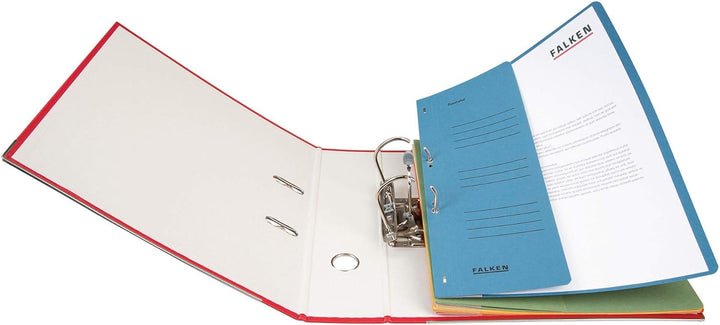 Original Falken 50er Pack Ösenhefter. Made in Germany. Aus Recycling-Karton mit halbem Vorderdeckel