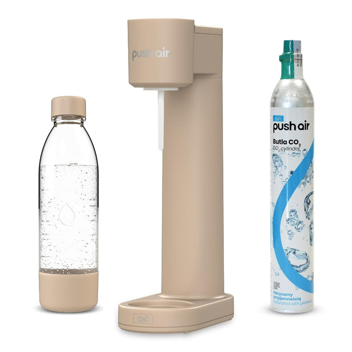 Dafi PUSHAIR Wassersäule Cappuccino + CO2 Kartusche + 0,7 Flasche