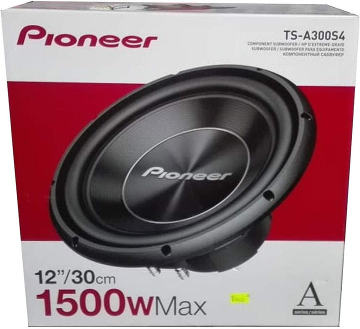 Pioneer TS-A300S4 Subwoofer mit Schwingspule für den Gehäuseeinbau (1.500 W), 30 cm/12", IMPP Membra