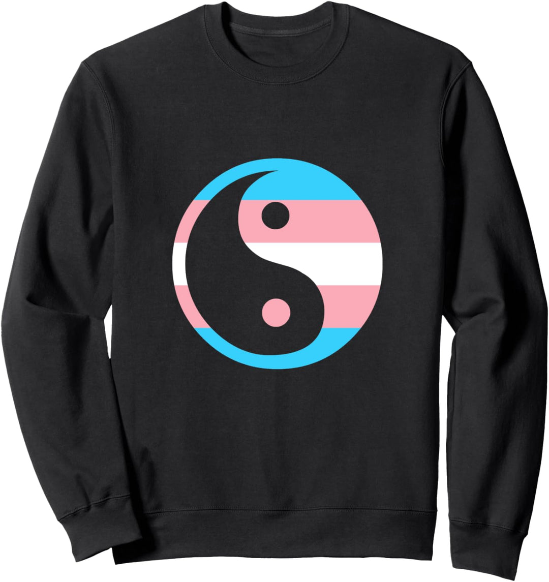 Trans Flagge Yin Yang Transgender Sweatshirt
