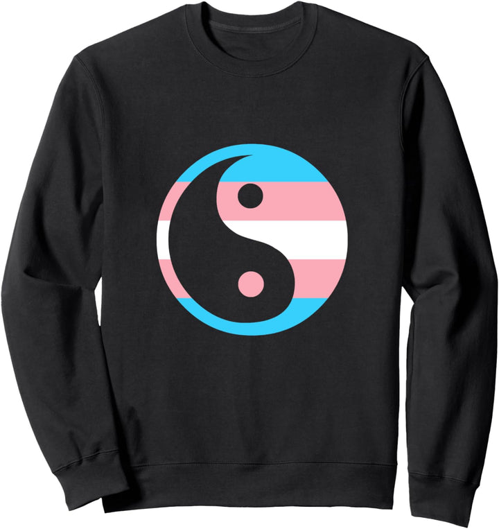 Trans Flagge Yin Yang Transgender Sweatshirt